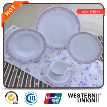 Round Shape Ceramic Dinner Set